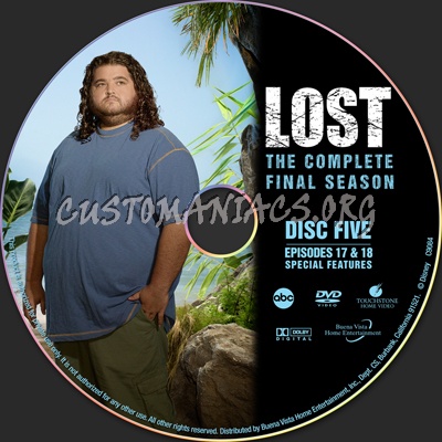 Lost Season 6 - Hugo Reyes Edition dvd label