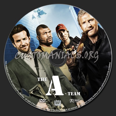 The A-Team (2010) dvd label