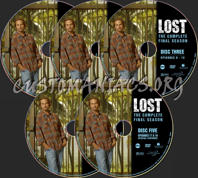 Lost Season 6 - James Ford (Sawyer) Edition dvd label