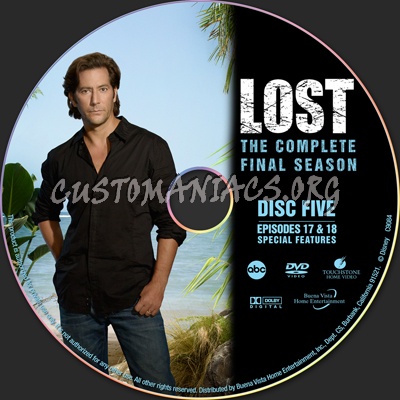 Lost Season 6 - Desmond Hume Edition dvd label
