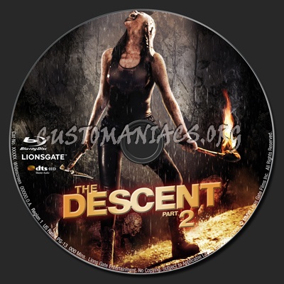 The Descent Part II blu-ray label