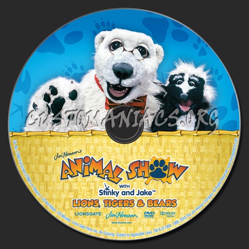 Jim Henson's Animal Show with Stinky and Jake dvd label
