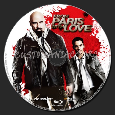 From Paris with Love blu-ray label
