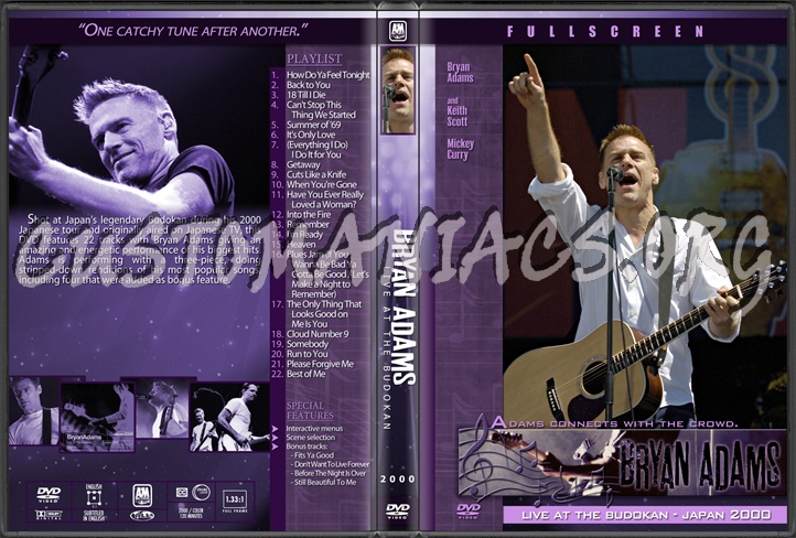 Bryan Adams - Live at the Budokan dvd cover