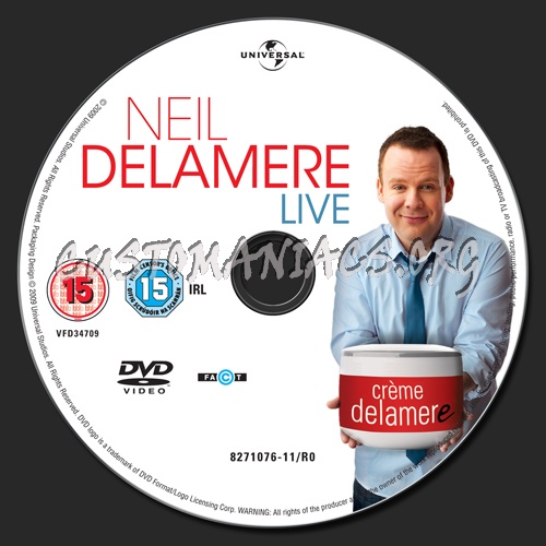 Neil Delamere Live dvd label