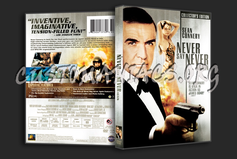 Never Say Never Again dvd cover