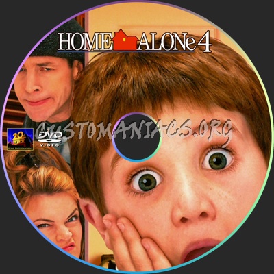 Home Alone 4 dvd label