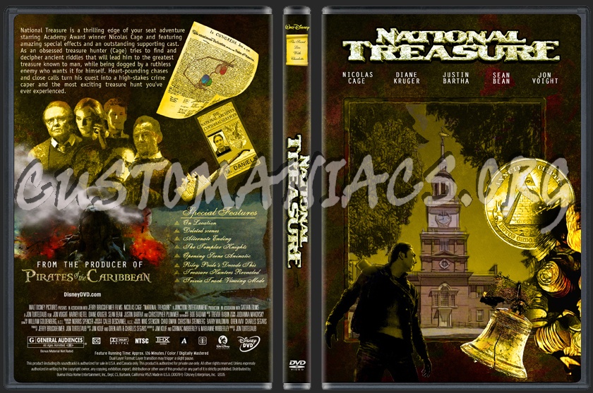 National Treasure dvd cover