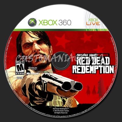 Red Dead Redemption dvd label