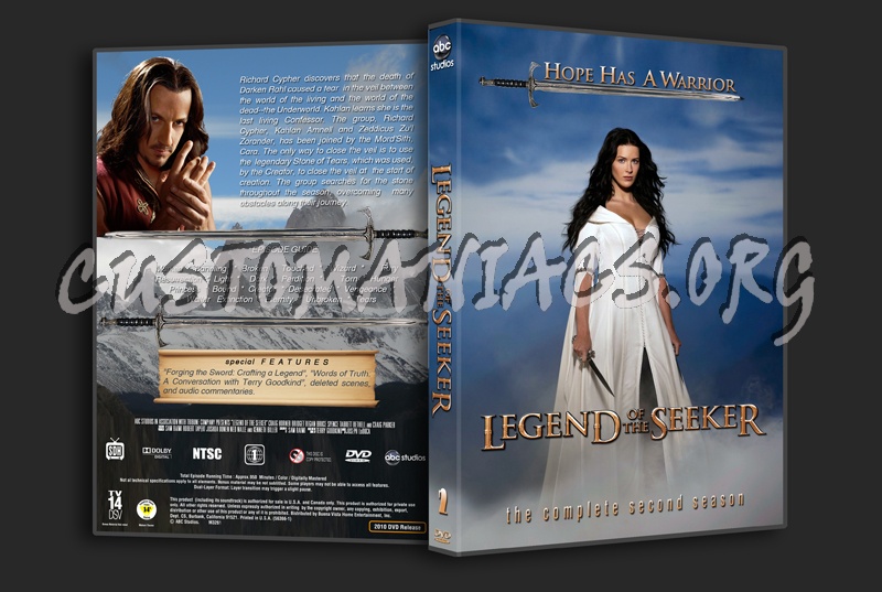 Legend of the Seeker Season 2 dvd cover