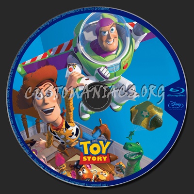 Toy Story blu-ray label