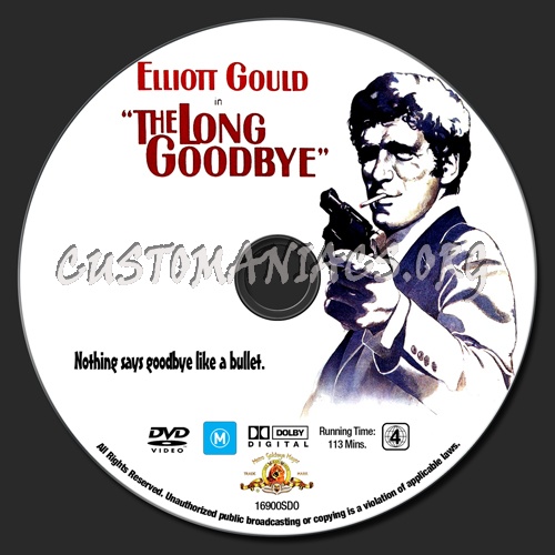 The Long Goodbye dvd label