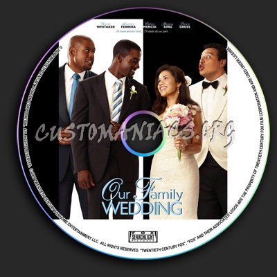 Our Family Wedding dvd label