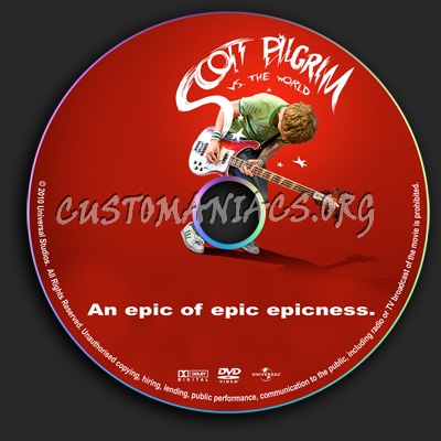 Scott Pilgrim vs. the World dvd label