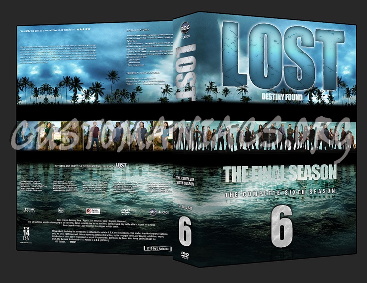 Lost Season 6 dvd cover
