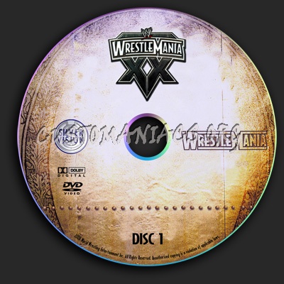 WWE - Wrestlemania 20 dvd label