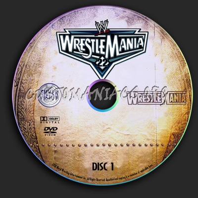 WWE - Wrestlemania 22 dvd label