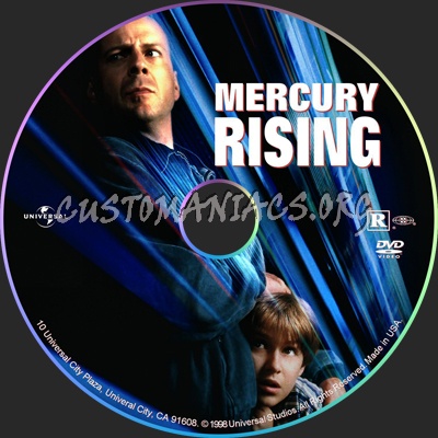 Mercury Rising dvd label
