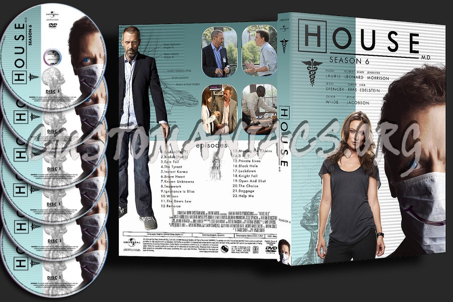 House Season 6 : Single Amaray dvd cover