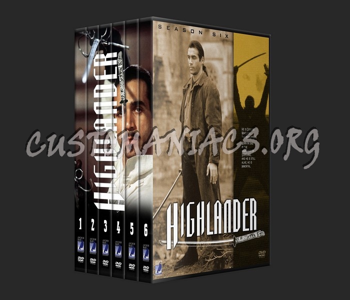 Highlander Seasons 1 - 6 dvd cover