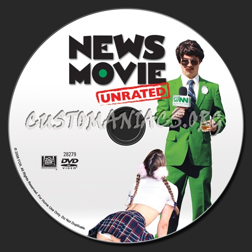 News Movie dvd label