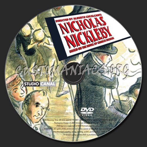 Nicholas Nickleby dvd label