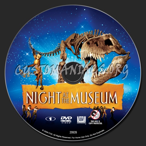 Night at the Museum dvd label