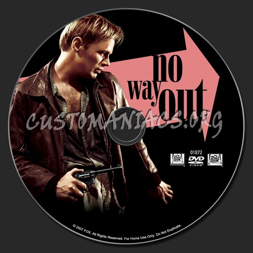 No Way Out (1950) dvd label