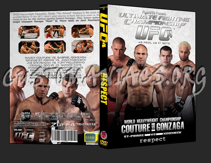 UFC 74 Respect dvd cover