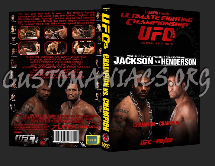 UFC 75 Champion vs Champion dvd cover