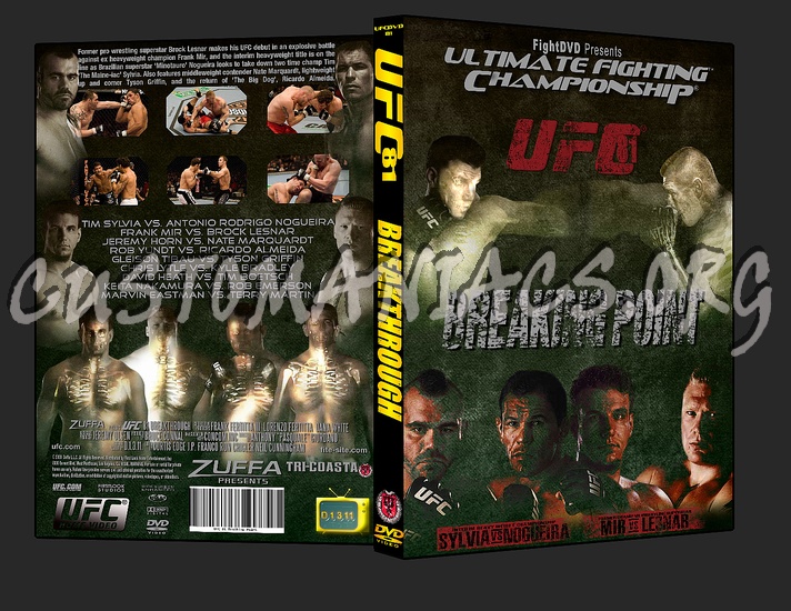 UFC 81 Breaking Point dvd cover