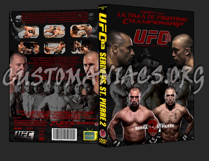UFC 83 Serra vs St Pierre 2 dvd cover