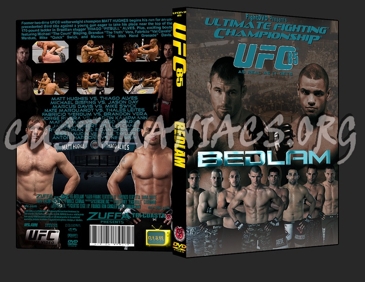 UFC 85 Bedlam dvd cover