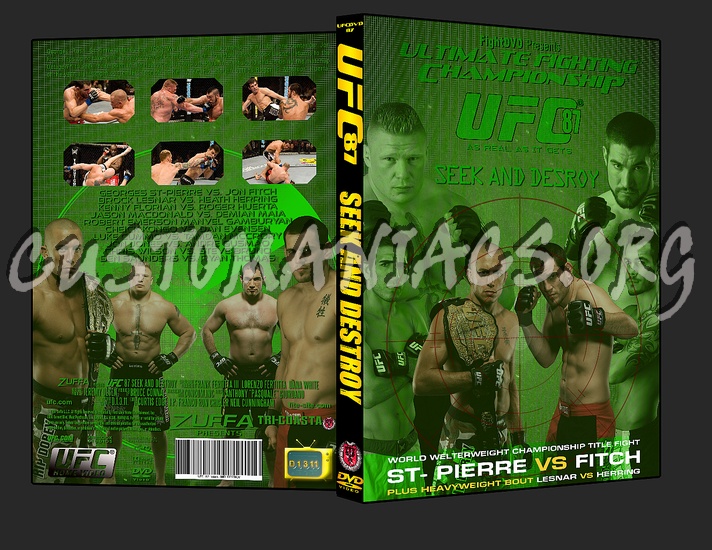 UFC 87 Seek & Destroy dvd cover