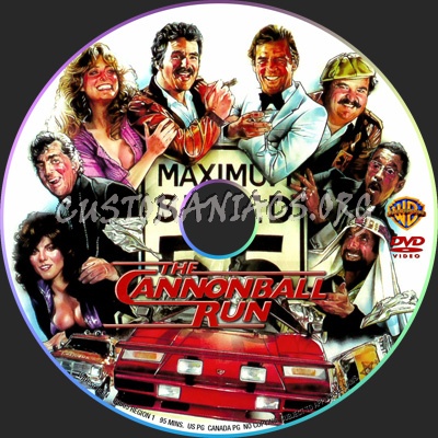 The Cannonball Run dvd label