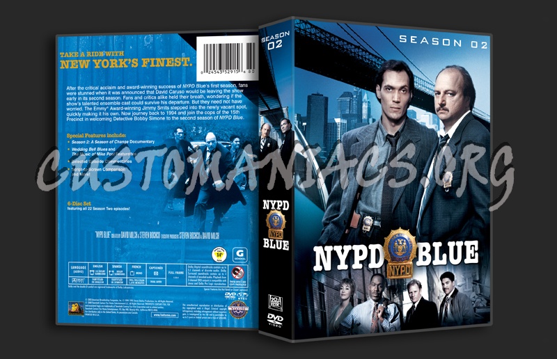NYPD Blue Season 2 dvd cover