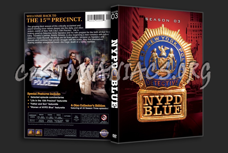 NYPD Blue Season 3 dvd cover