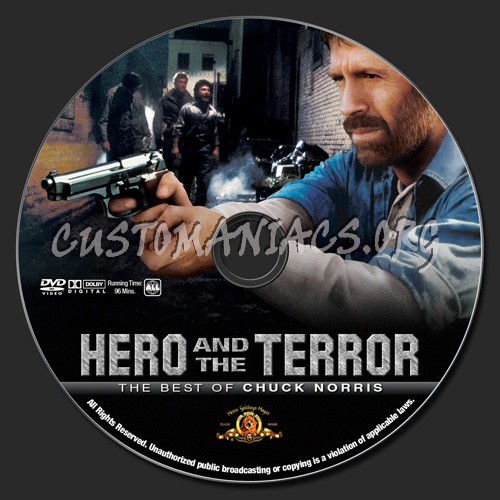 Hero And The Terror dvd label