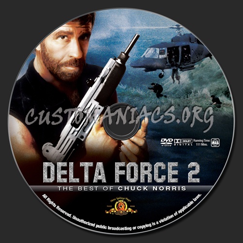 Delta Force 2 dvd label