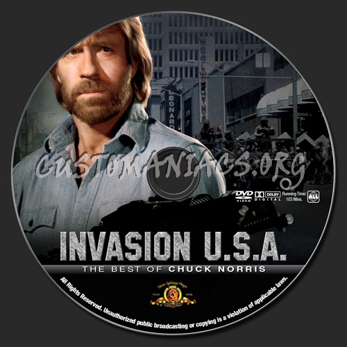 Invasion U.S.A. dvd label