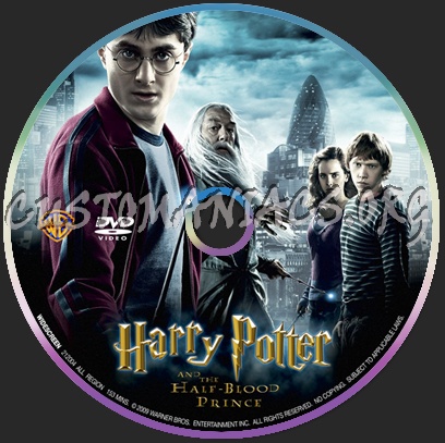 Harry Potter 6 dvd label