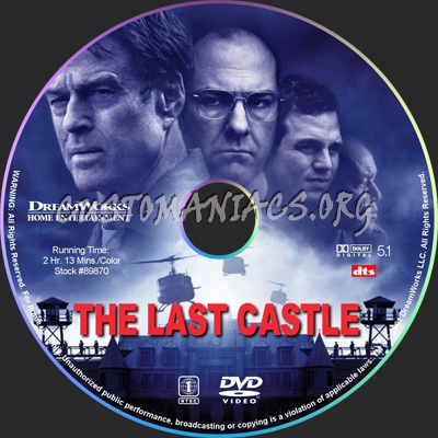 The Last Castle dvd label