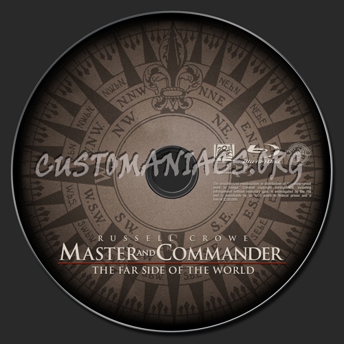 Master And Commander blu-ray label