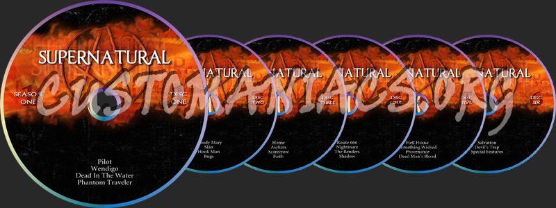 Supernatural dvd label