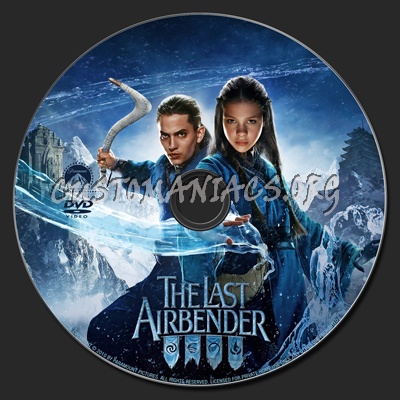 The Last Airbender dvd label