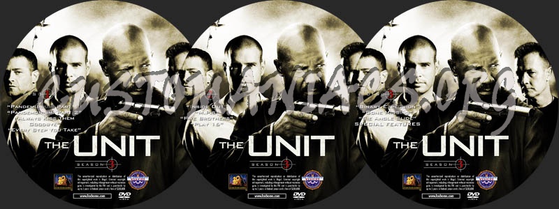 The Unit - Season 3 dvd label