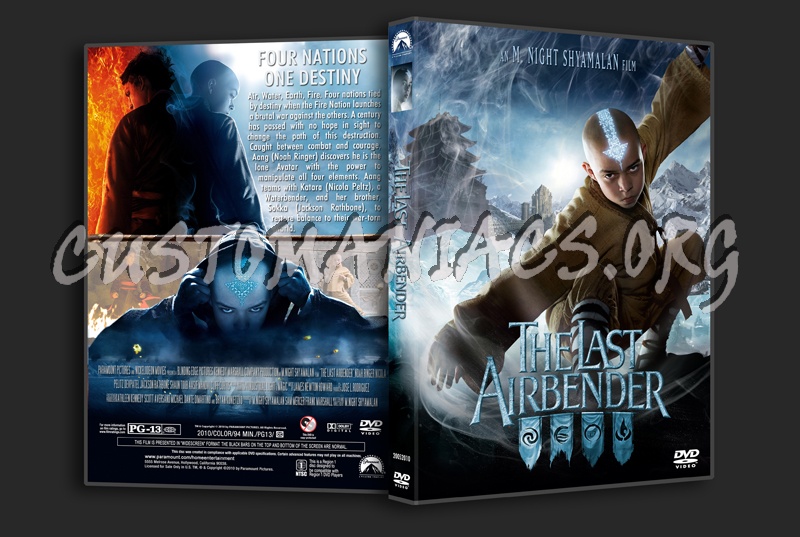 The Last AirBender dvd cover
