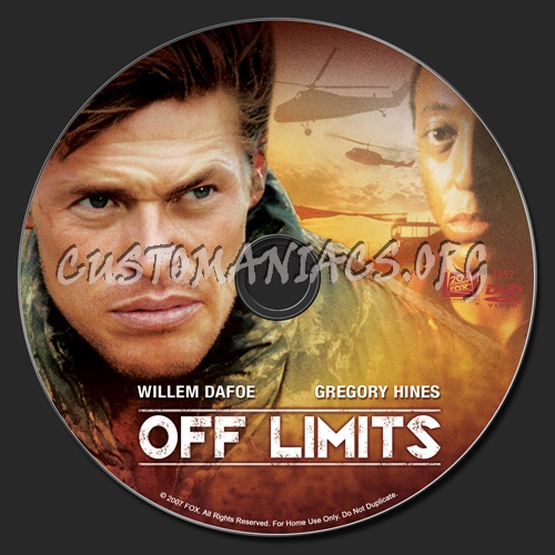 Off Limits dvd label