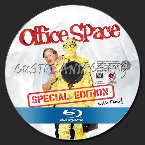 Office Space blu-ray label