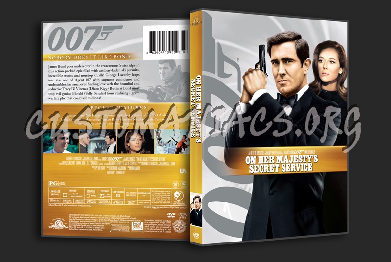 On Her Majesty's Secret Service dvd cover